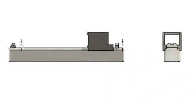 Full Size Iron Sights for Glock, Walther PDP (0.3")