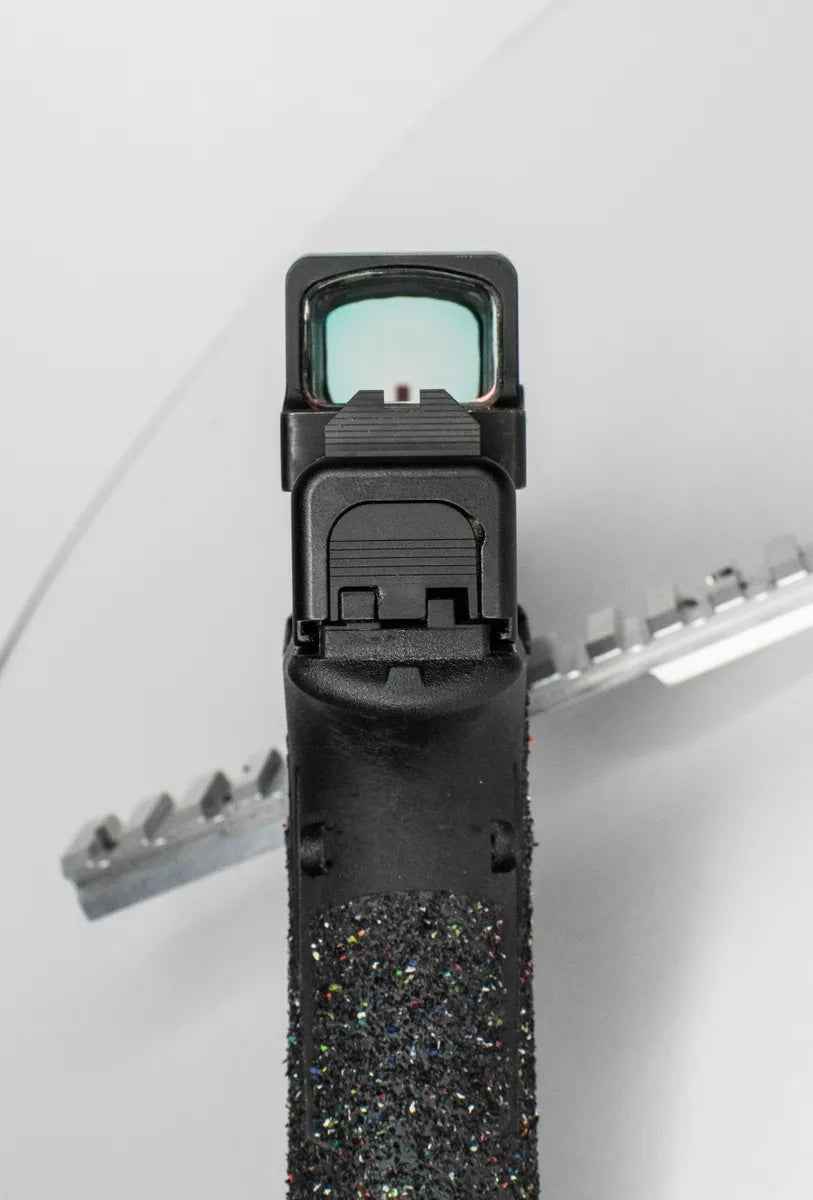 Glock MOS to Holosun EPS Steel Red Dot Adapter Plate with Iron Sights