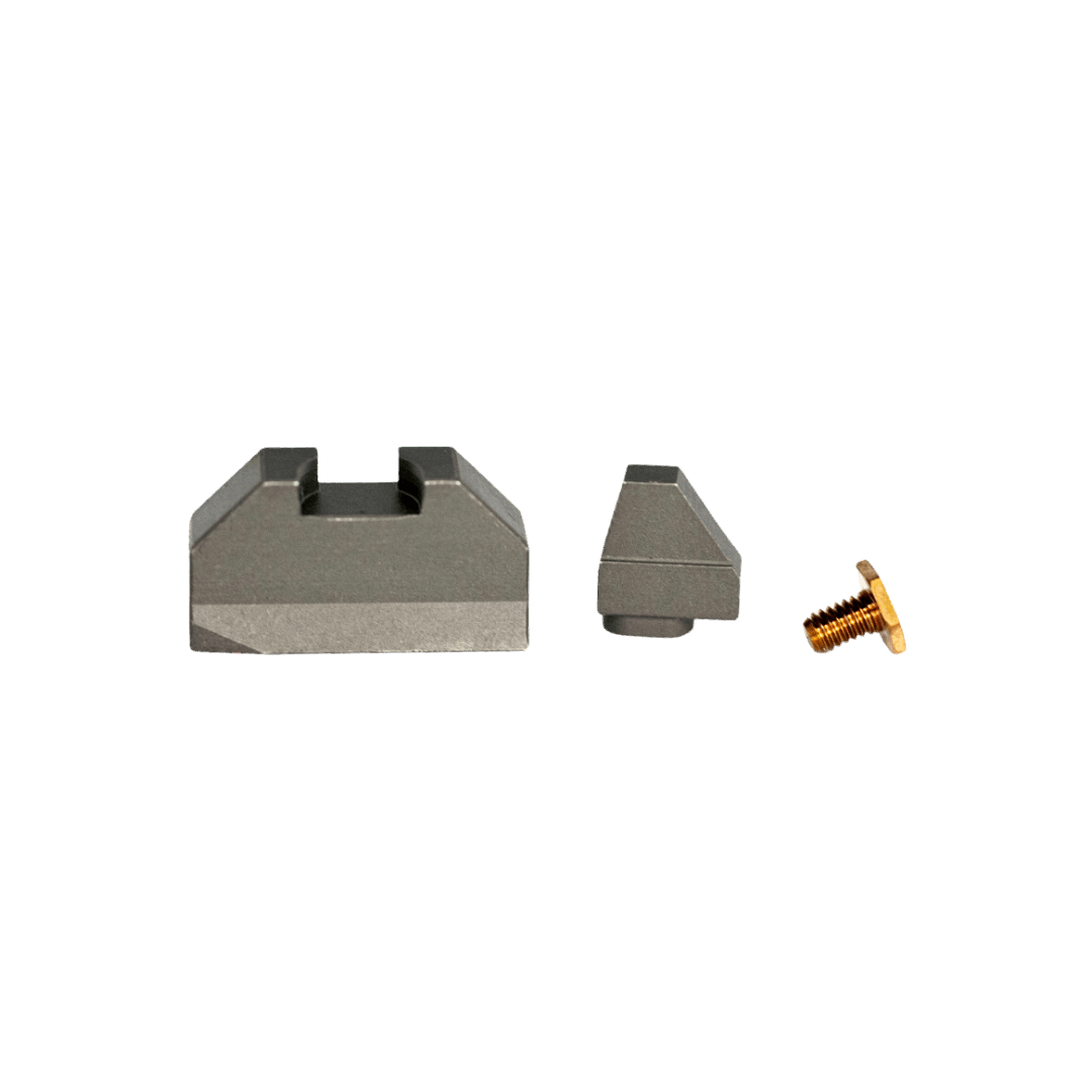 Glock MOS To Vortex Defender CCW Steel Red Dot Adapter Plate With Iron Sights