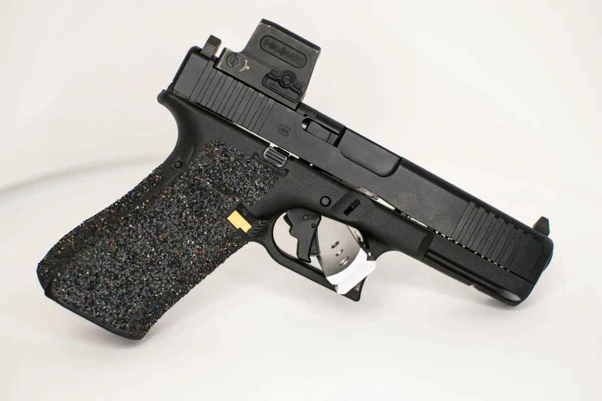 Glock MOS to Holosun EPS Steel Red Dot Adapter Plate with Iron Sights