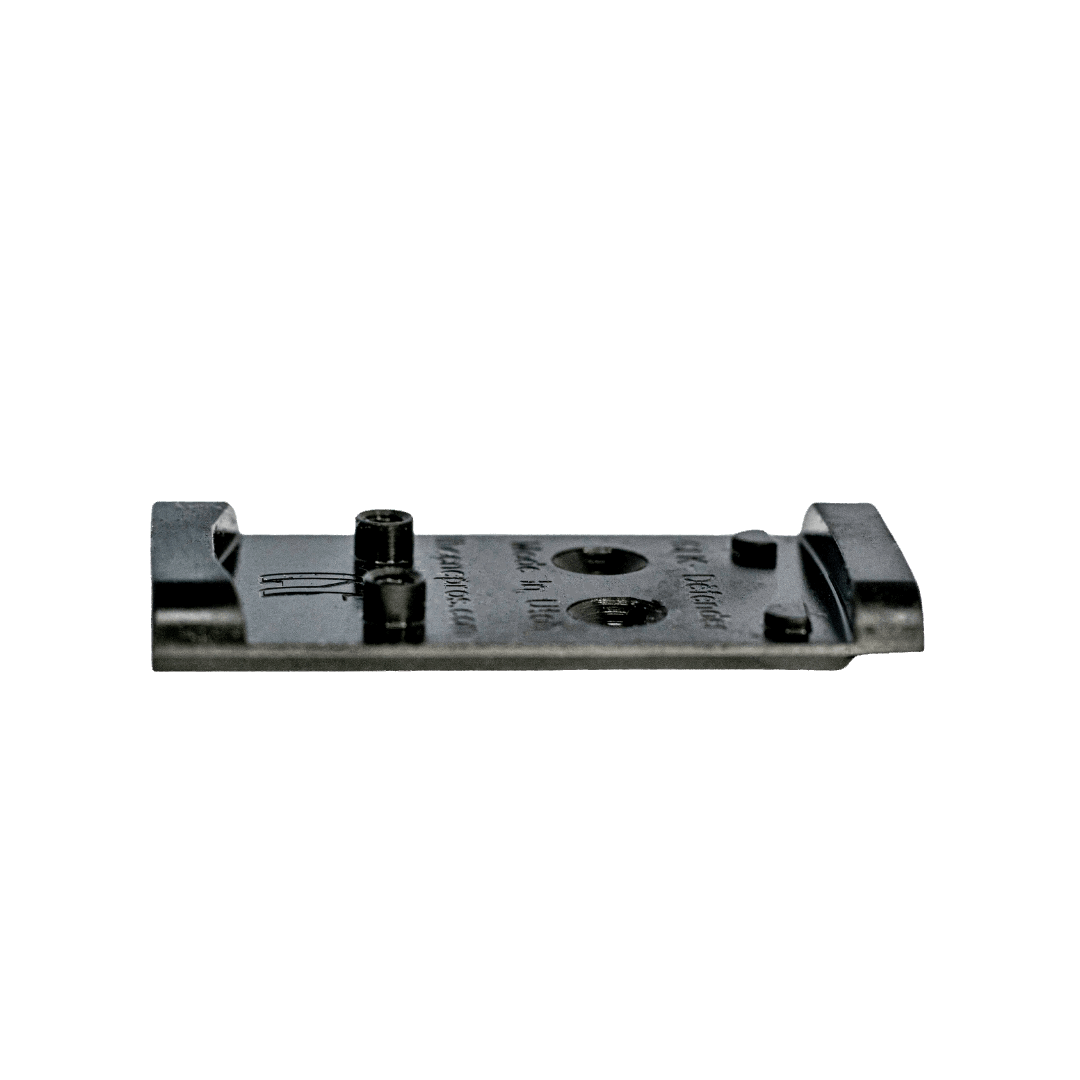 Glock MOS To Vortex Defender CCW Steel Red Dot Adapter Plate With Iron Sights