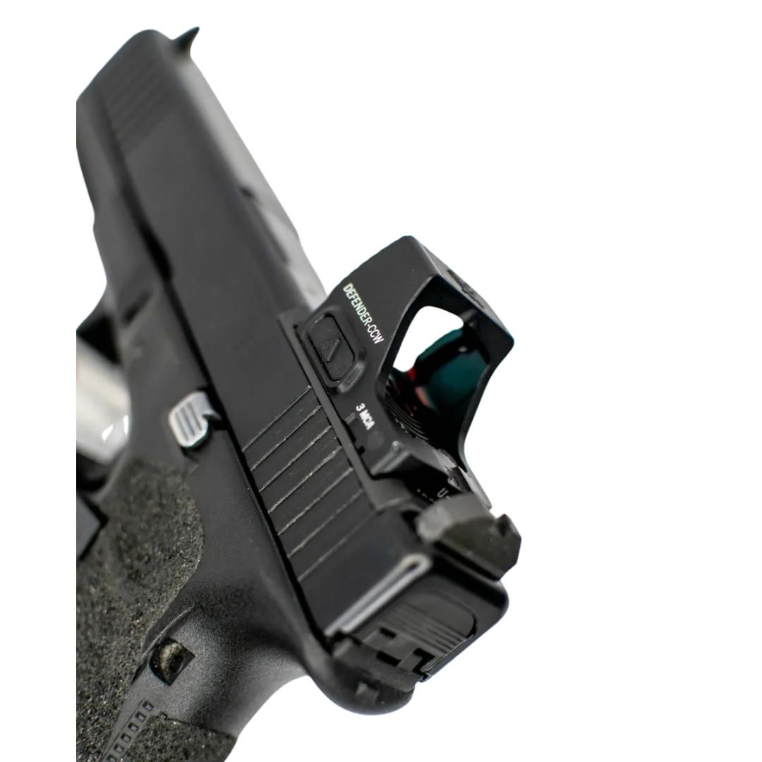 Glock MOS To Vortex Defender CCW Steel Red Dot Adapter Plate With Iron Sights