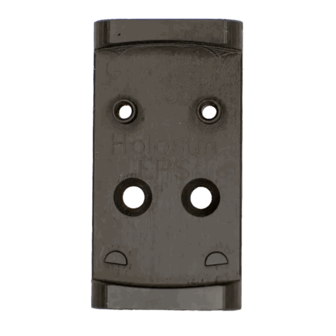 Glock MOS to Holosun EPS Steel Red Dot Adapter Plate with Iron Sights