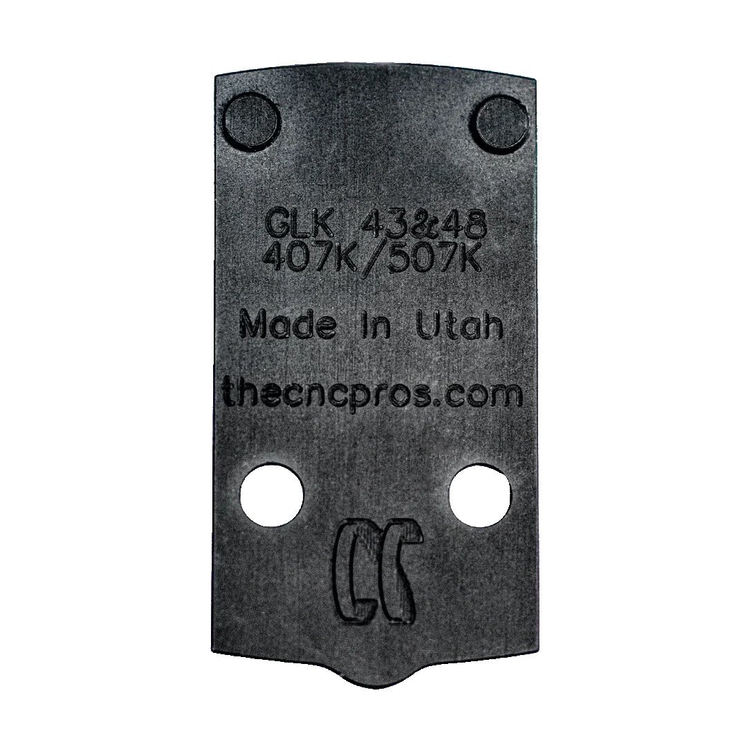 Glock 48/43 to Holosun EPS/EPS Carry/407K/507K/SCS Carry Steel Red Dot Plate