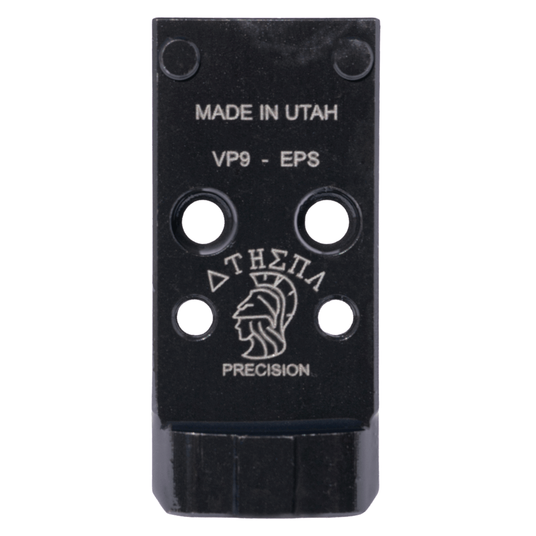 Heckler & Koch VP9 to Holosun K/EPS/EPS Carry/407 K/507K/SCS Carry Steel Red Dot Plate - Athena Precision