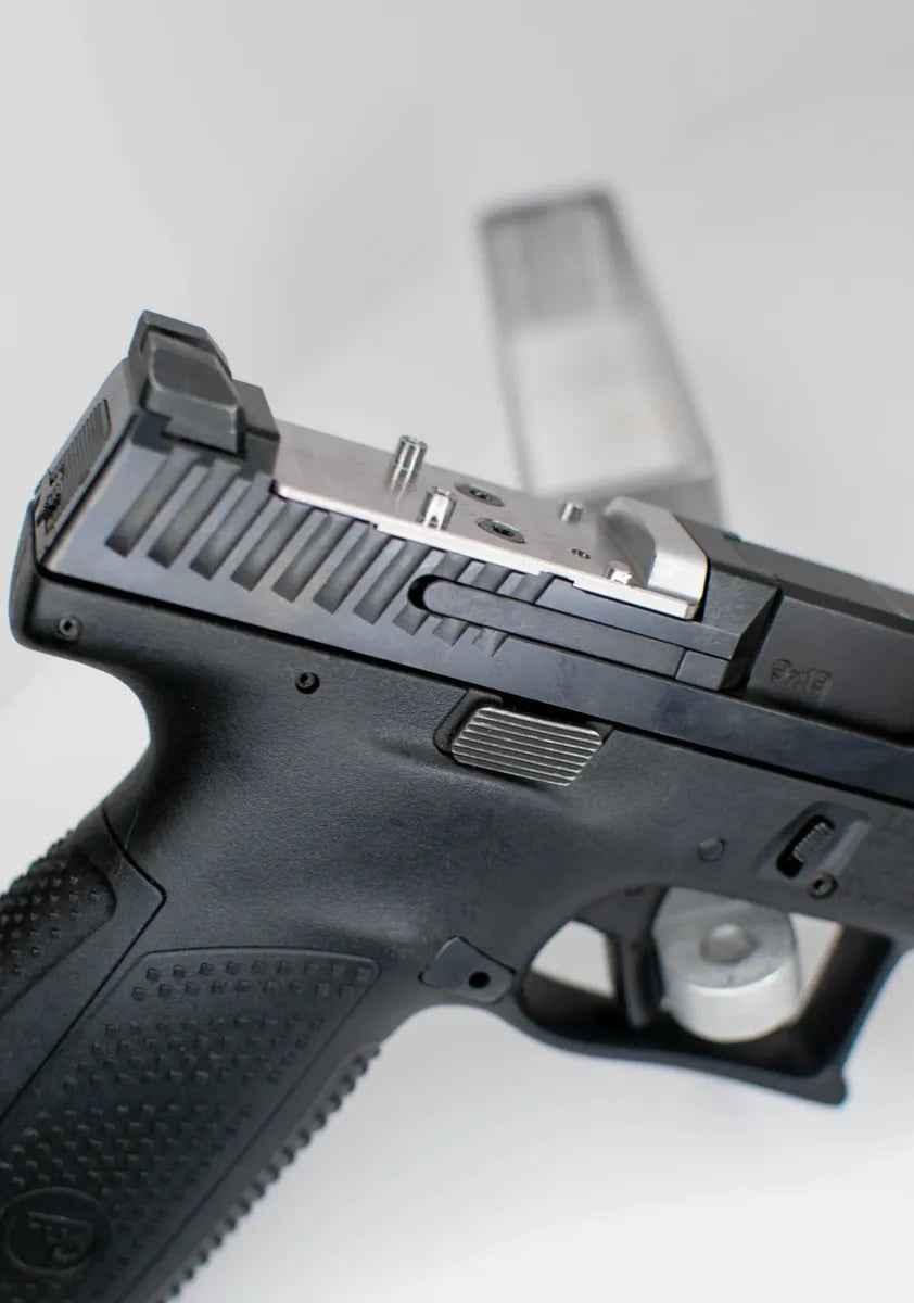 CZ P10 to Trijicon RMR/SRO/Holosun 407C/507C/508T/507Comp Steel Red Dot Plate