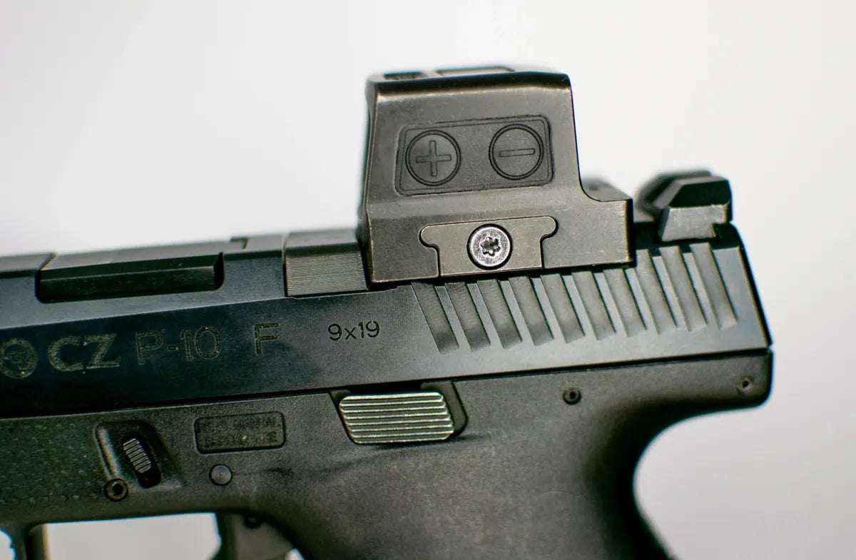 CZ P10 to Holosun 509T Steel Red Dot Mounting Plate