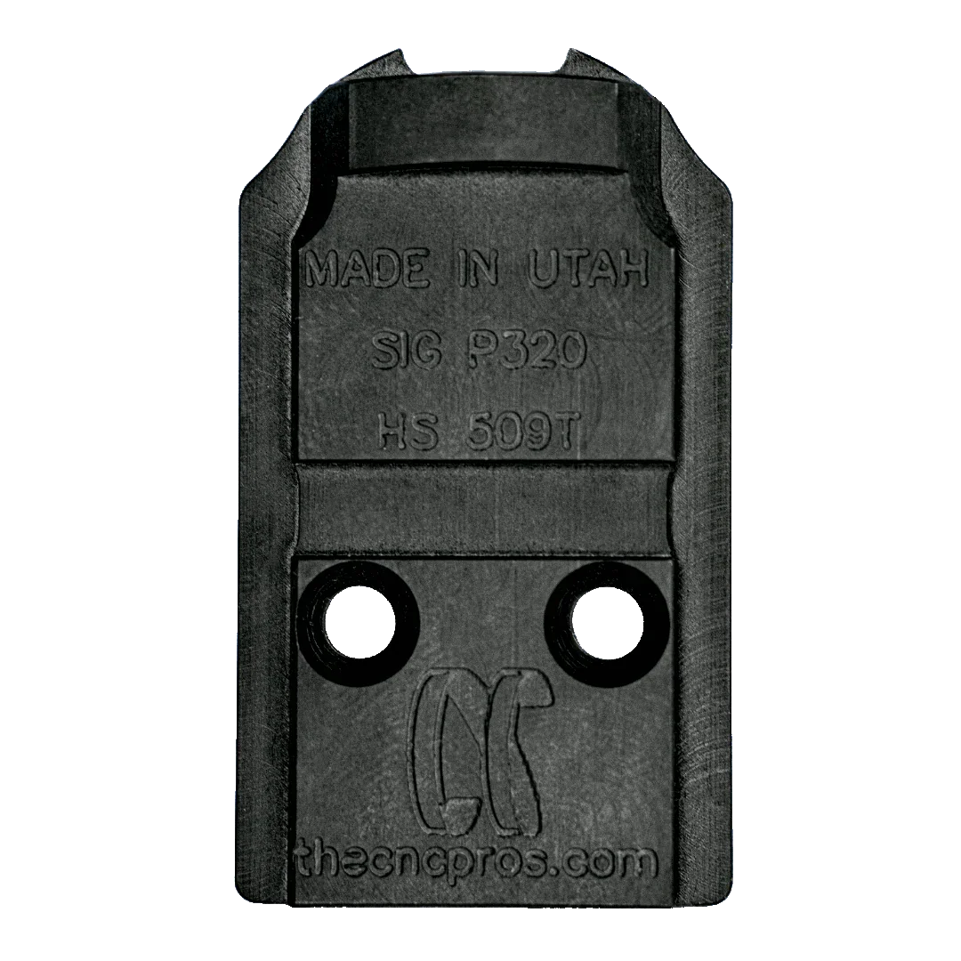 Sig Sauer P320 to Holosun 509T Steel Red Dot Mounting Plate
