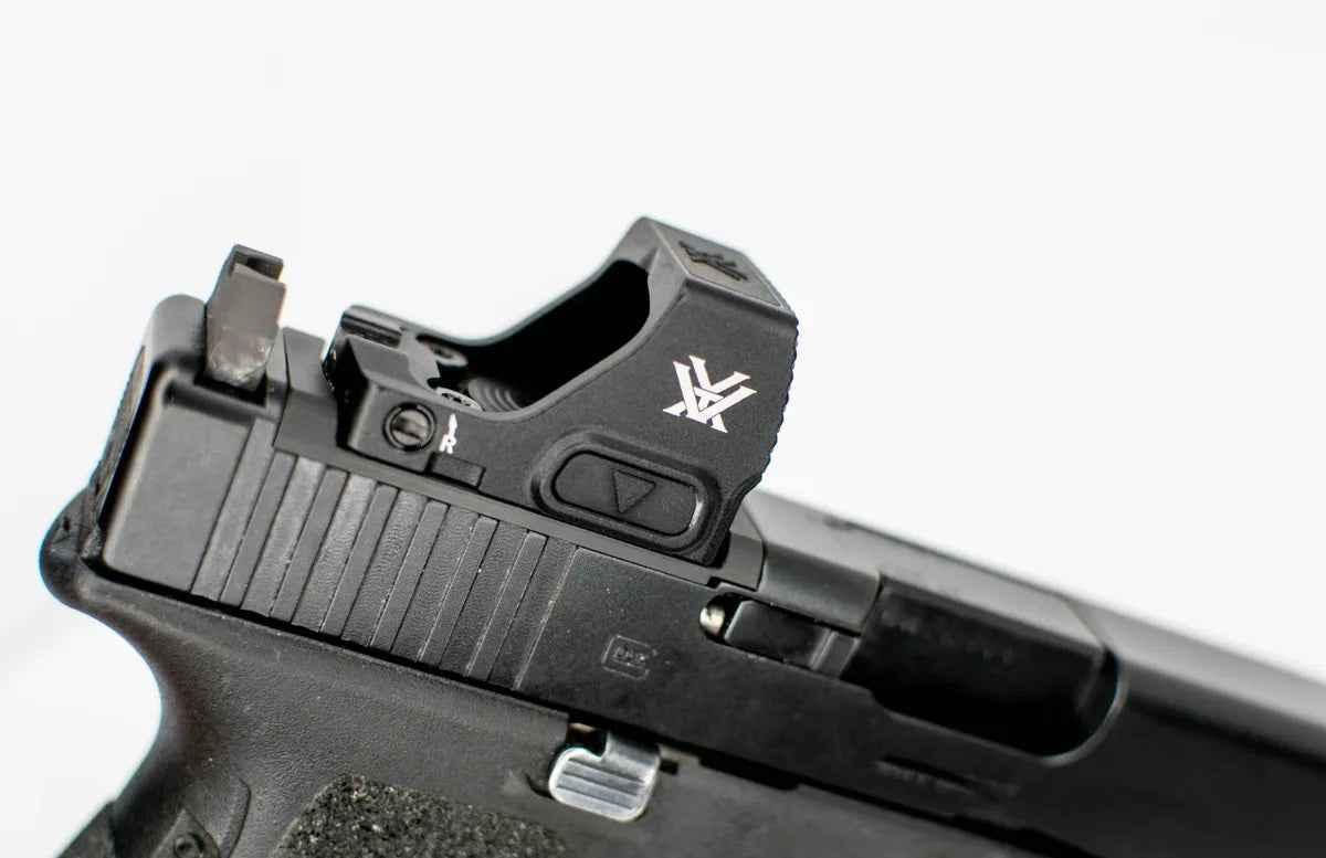Glock MOS To Vortex Defender CCW Steel Red Dot Adapter Plate With Iron Sights