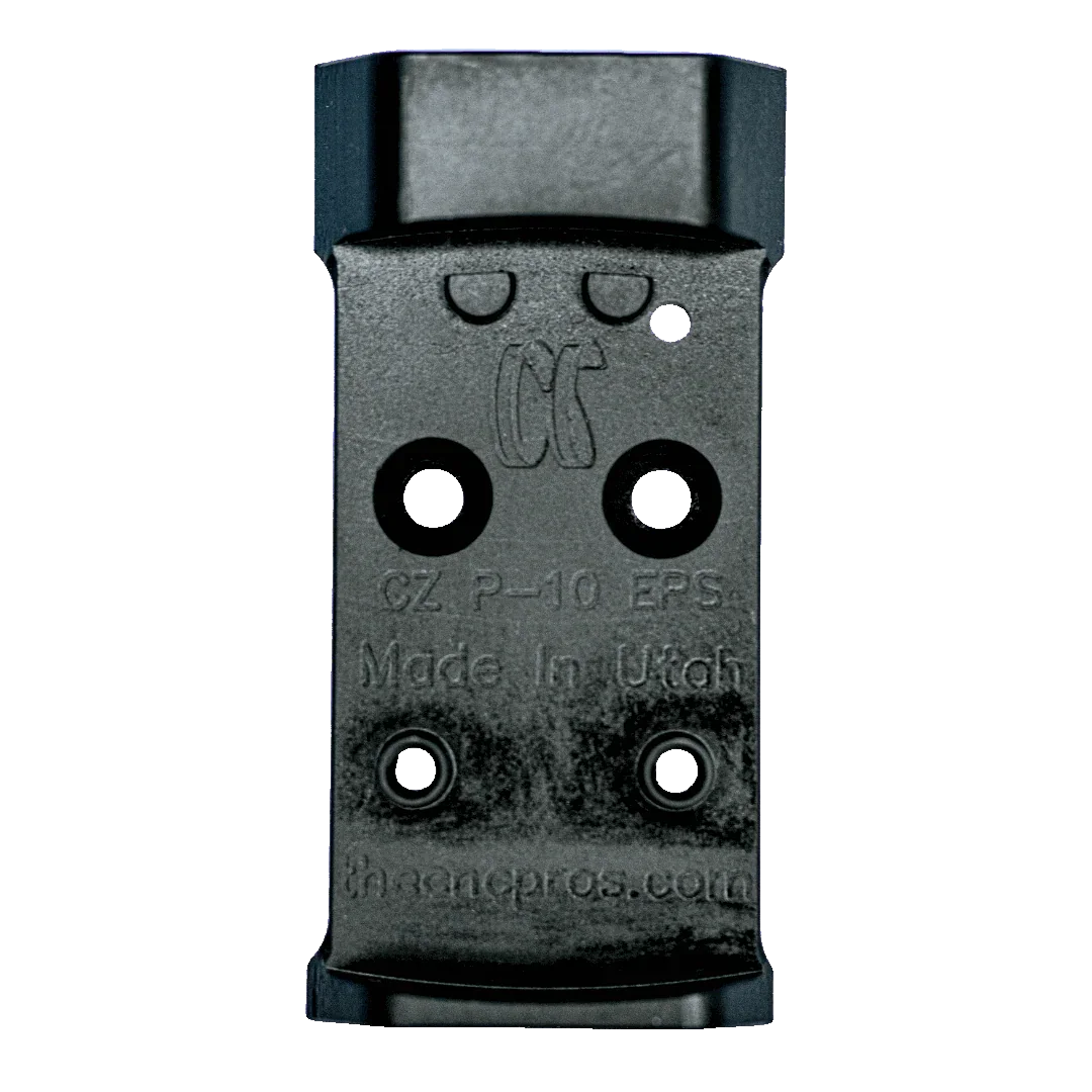CZ P10 to Holosun EPS/EPS Carry/407K/507K/SCS Carry Steel Red Dot Plate