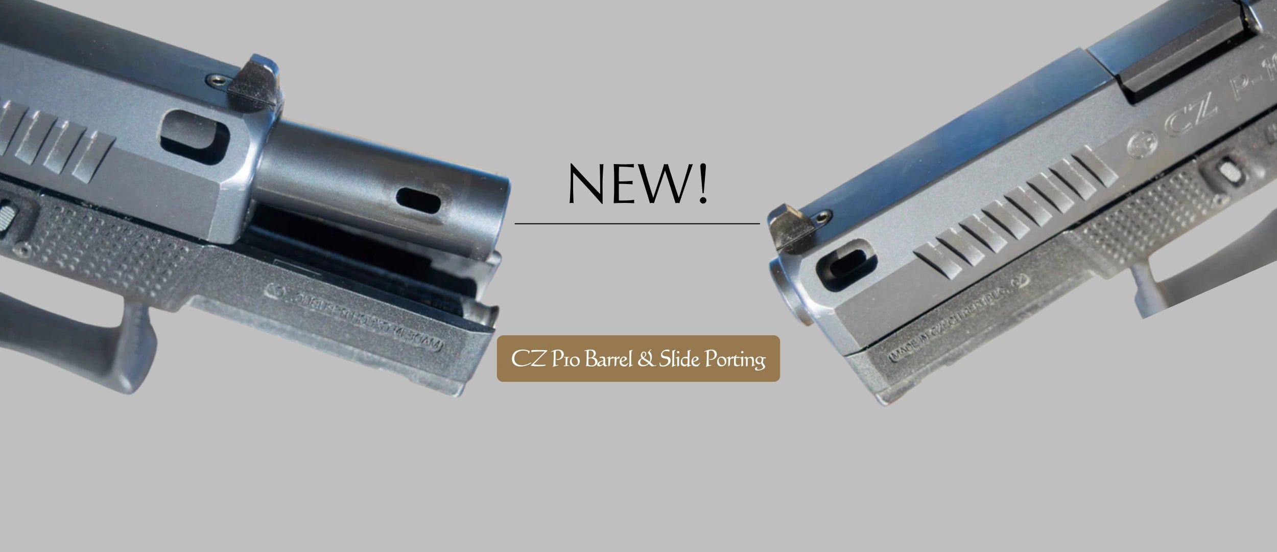 CZ P10 Barrel Slide Porting