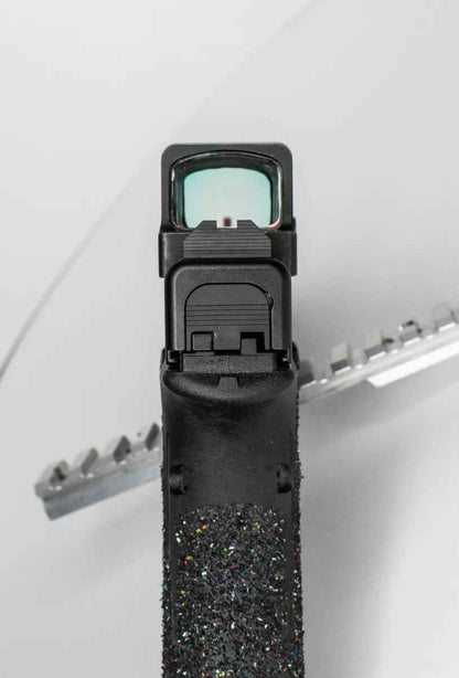 Glock MOS to Holosun EPS Steel Red Dot Adapter Plate with Iron Sights