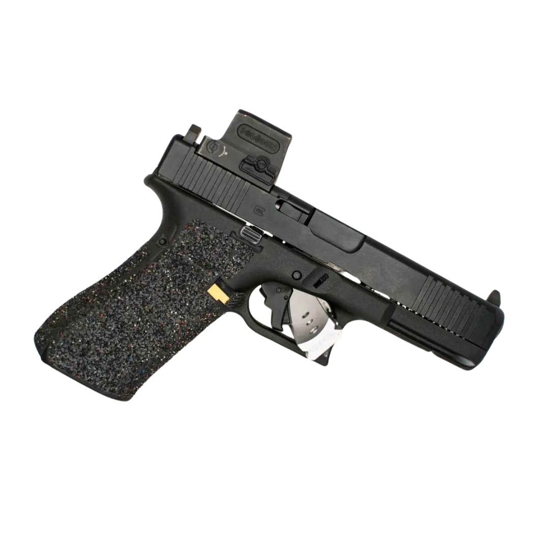 Glock MOS to Holosun EPS Steel Red Dot Adapter Plate with Iron Sights