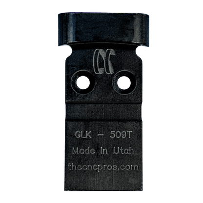 Glock MOS To Holosun 509T Steel Red Dot Plate with Iron Sights - Athena Precision