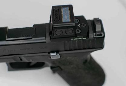 Glock MOS to Holosun EPS Steel Red Dot Adapter Plate with Iron Sights