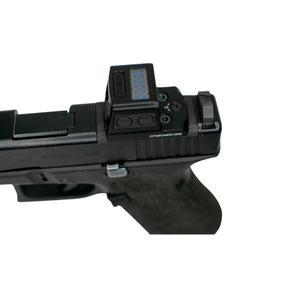 Glock MOS to Holosun EPS Steel Red Dot Adapter Plate with Iron Sights