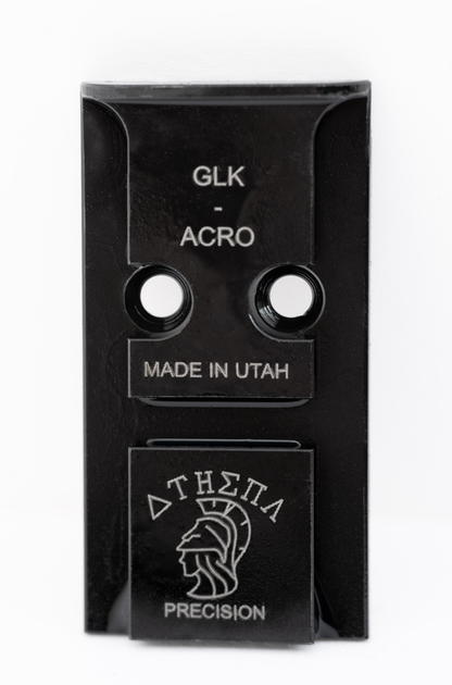 Steel Red Dot Plate for Glock MOS To Aimpoint Acro with Iron Sights