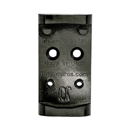 Glock MOS To Vortex Defender CCW/Shield RMSc Steel Red Dot Plate