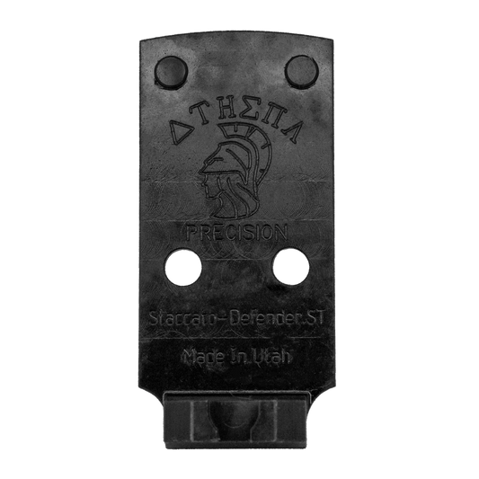 Staccato to Leupold Delta Point Pro/Vortex Defender ST/XL Steel Red Dot Plate