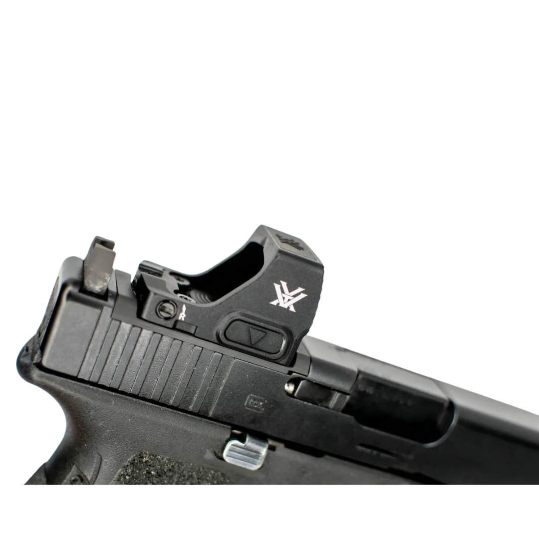 Glock MOS To Vortex Defender CCW Steel Red Dot Adapter Plate With Iron Sights